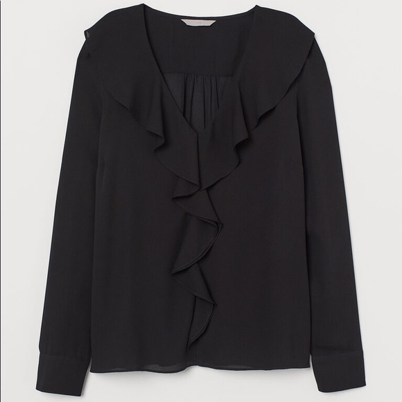 H&M Long Sleeve Ruffle Top - Picture 2 of 4
